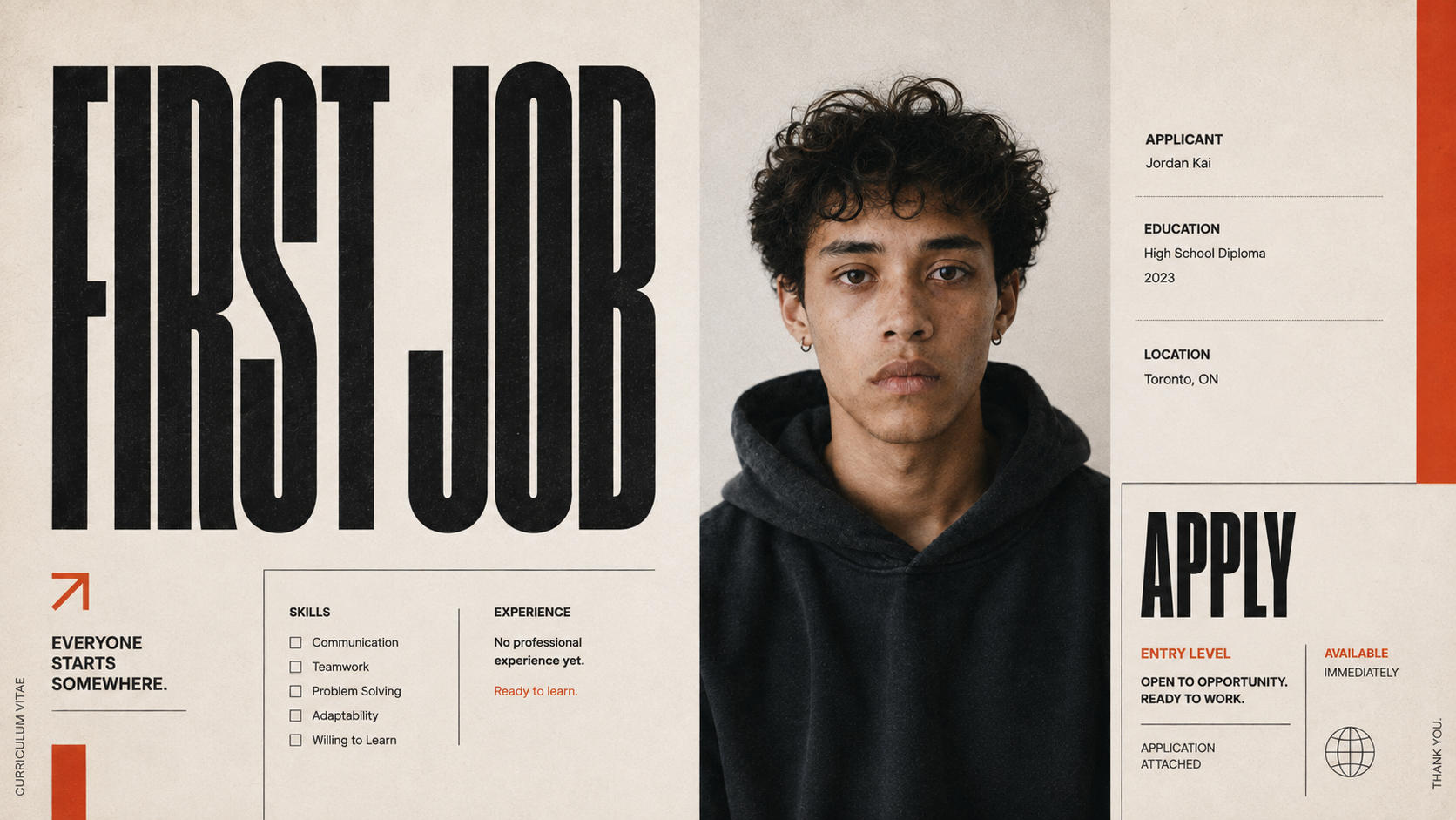 Résumé • PDF • Portfolio • Presentation • Video • Audio • Website • URL • Social media