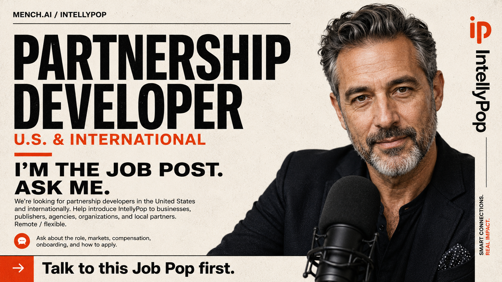 We’re looking for Partnership Developers in the U.S. and internationally.