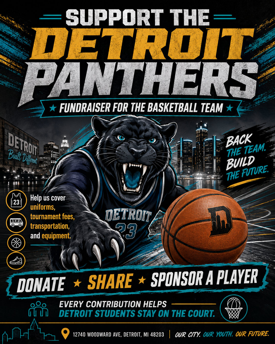 HELP US KEEP DETROIT KIDS ON THE COURT 🏀