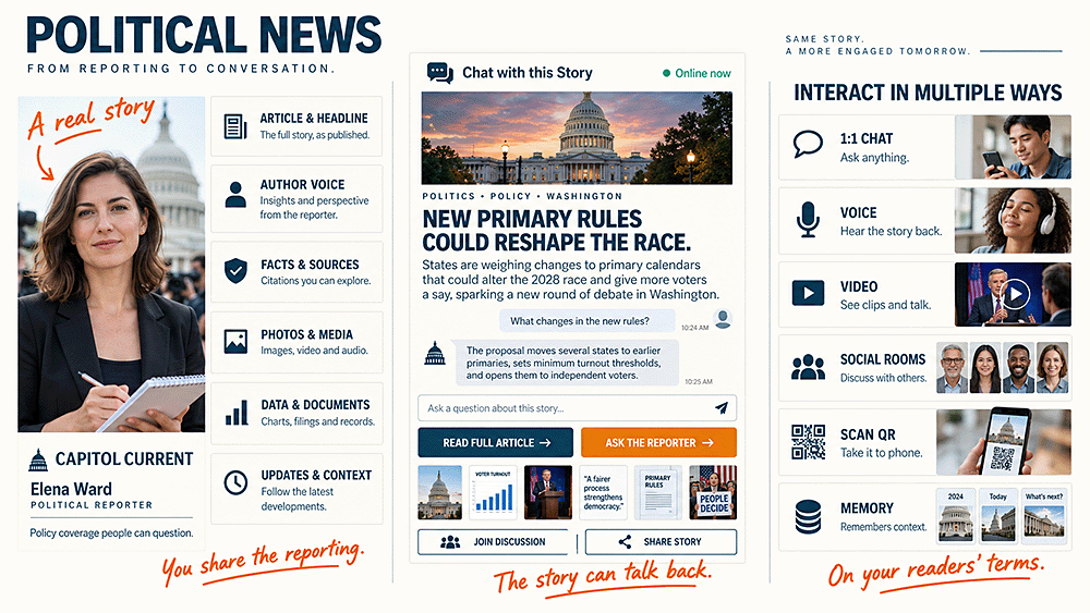Content-to-Go example: political news