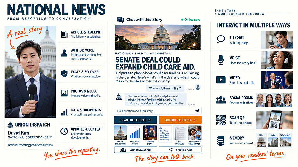 Content-to-Go example: national news
